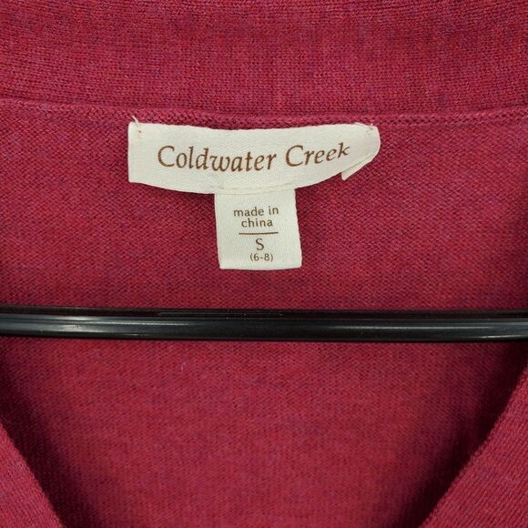 Coldwater Creek Pullover V-neckline Wool Blend Mauve Long Sleeve Sweater Size S - Picture 2 of 9